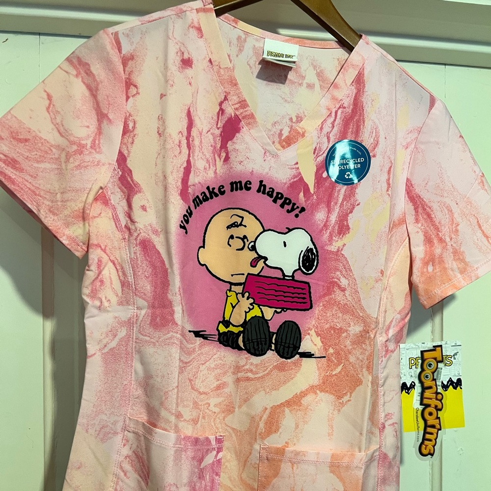 Snoopy Scrub Top Size XS